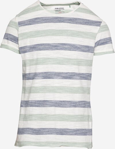 BLEND T-Shirt in dunkelblau / mint / weiß, Produktansicht