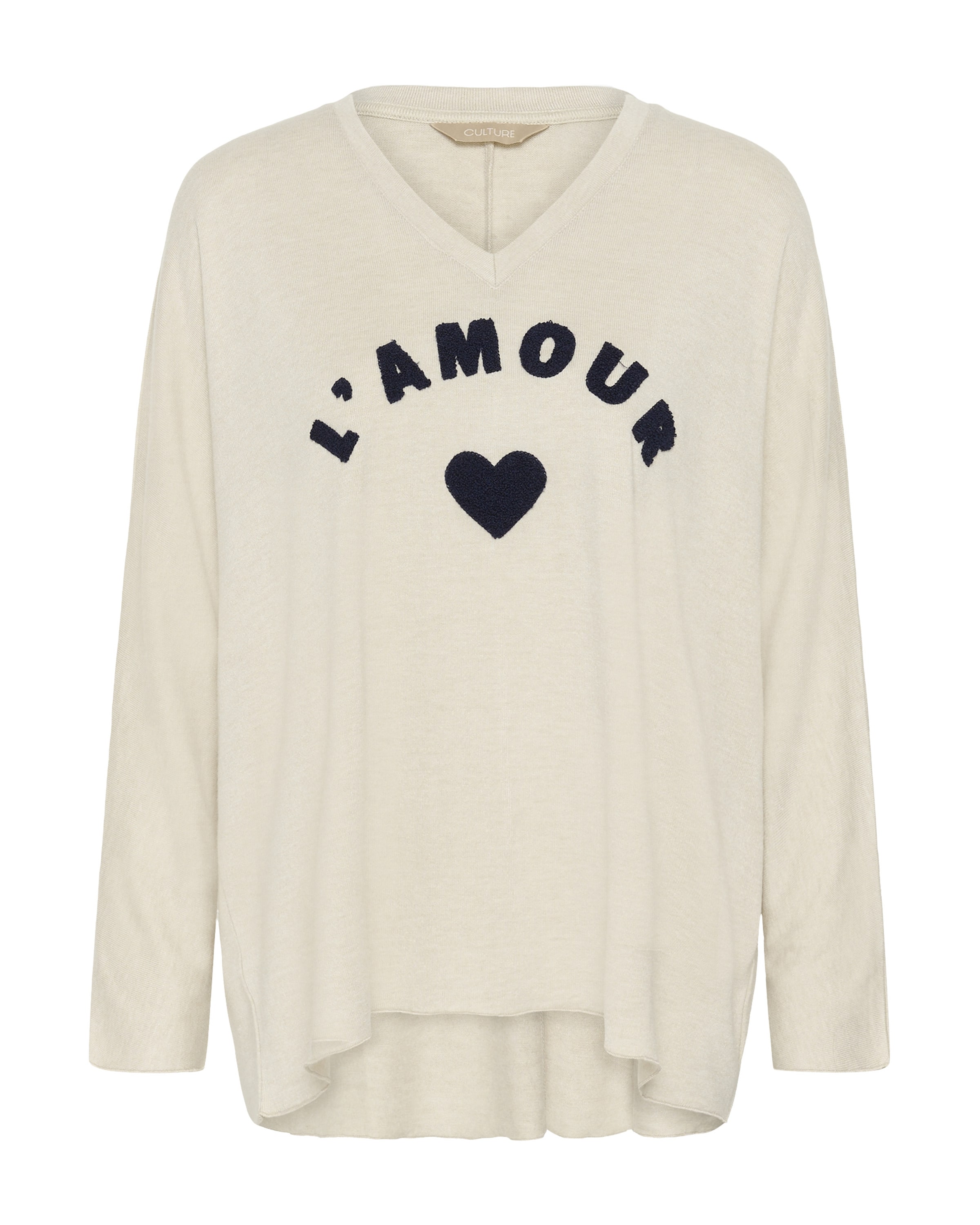 CULTURE Sweater 'Amour' in Beige: front