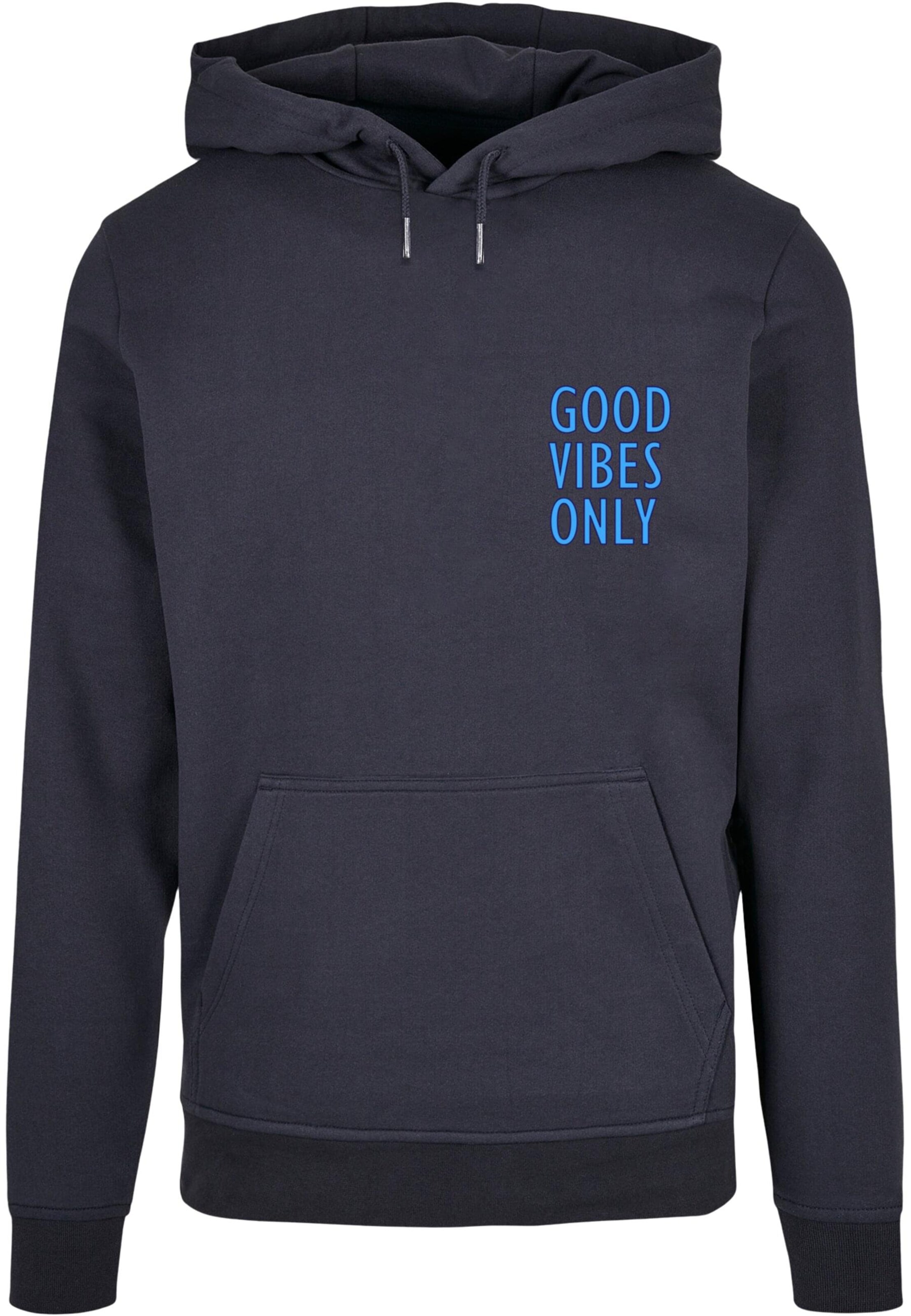 Merchcode Sweatshirt ' Good Vibes Only ' in Blue: front