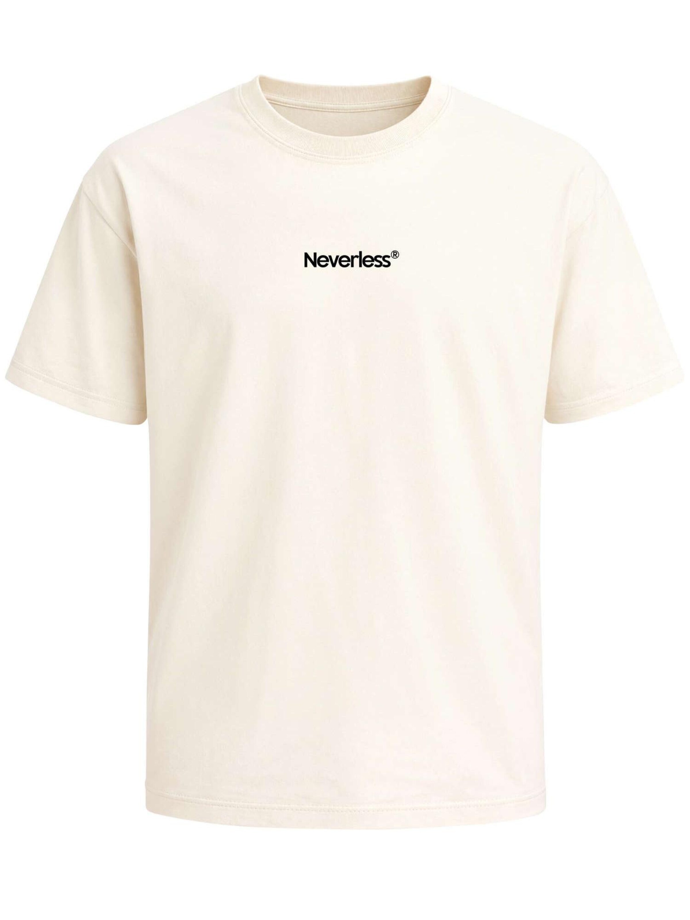 Neverless Shirt 'Palms Surfing' in Beige: front