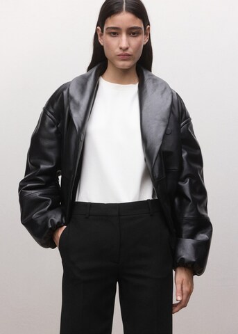 MANGO Flared Pants in Black