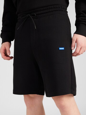 HUGO Loosefit Shorts 'Nasensio' in Schwarz