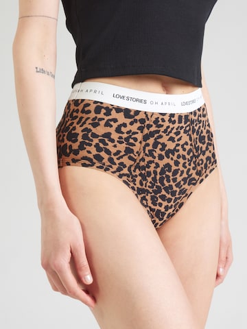Slip 'OH APRIL x LOVE Stories - Moonflower' OH APRIL en marron : devant