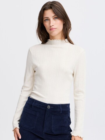 Pull-over 'Smirna' b.young en blanc : devant