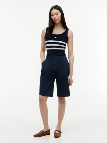 Tommy Jeans Плетен топ в синьо