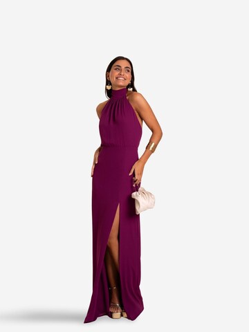 Robe de soirée THE-ARE en violet : devant