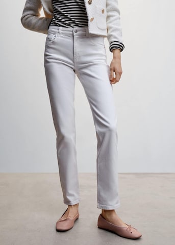 MANGO Slim fit Jeans 'Nayara' in White: front