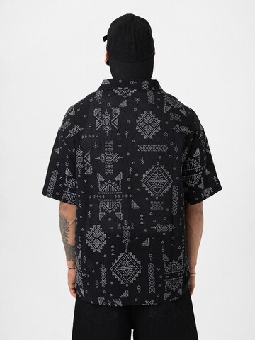 Dandalo Comfort fit Button Up Shirt in Black