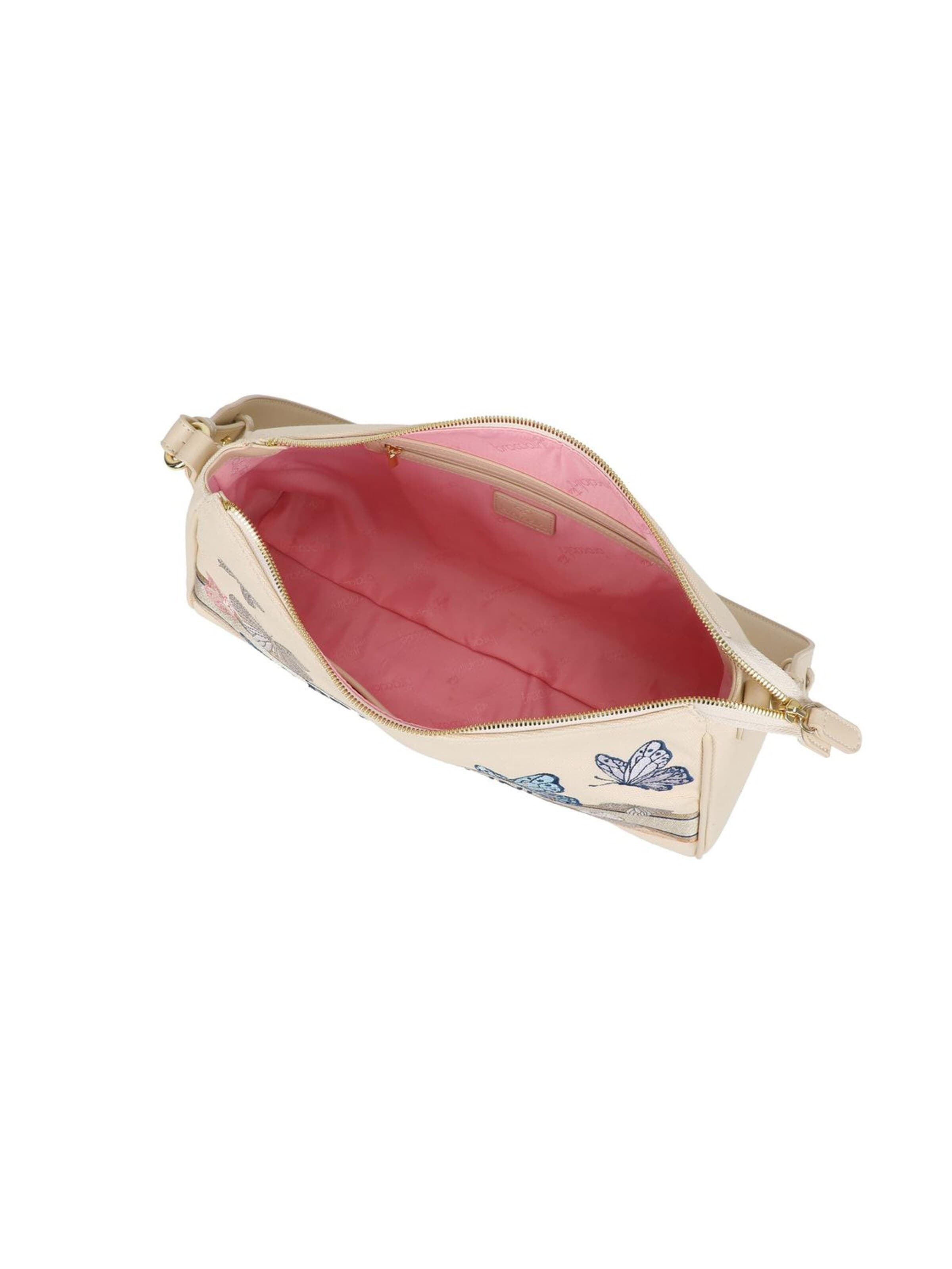 Braccialini - Bolso de hombro 'Jacquard' en beige
