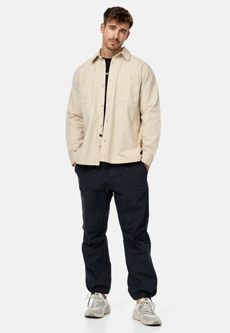 Coupe regular Chemise 'Pilou' INDICODE JEANS en beige