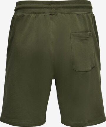 Only & Sons Regular Pants 'Neil' in Green