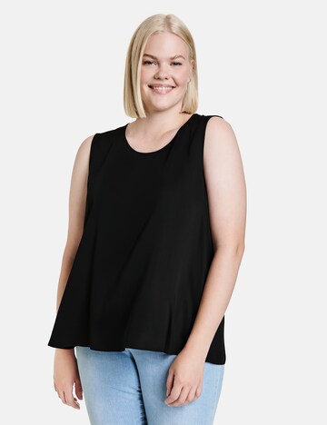 SAMOON Blouse in Black: front