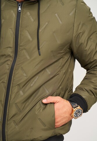 behype Between-Season Jacket 'BHMUS' in Green