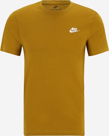 Nike Sportswear Tričko 'Club' – hnědá: přední strana