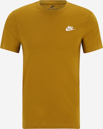 Nike Sportswear Póló 'Club' - barna: elől