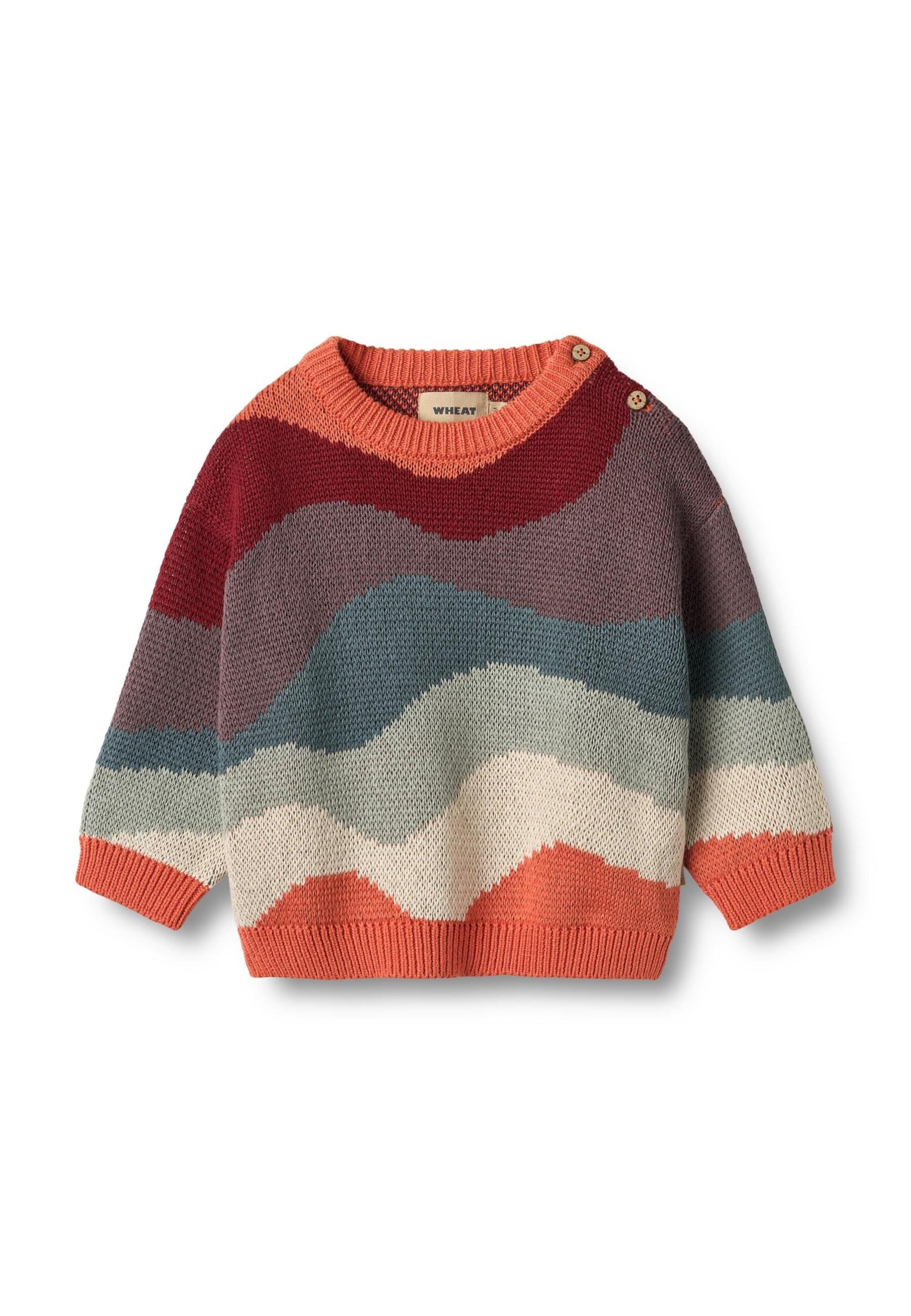 Pull-over 'Knud' WHEAT en orange : devant