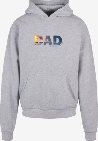 Merchcode Sweatshirt 'For The Best Dad' in Grau: predná strana