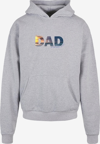 Merchcode Sweatshirt 'For The Best Dad' in Grijs: voorkant