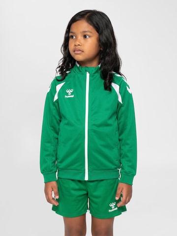 Hummel Sports sweat jacket 'Core 2.0' in Green: front