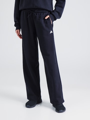 Wide leg Pantaloni sportivi di ADIDAS SPORTSWEAR in nero: frontale