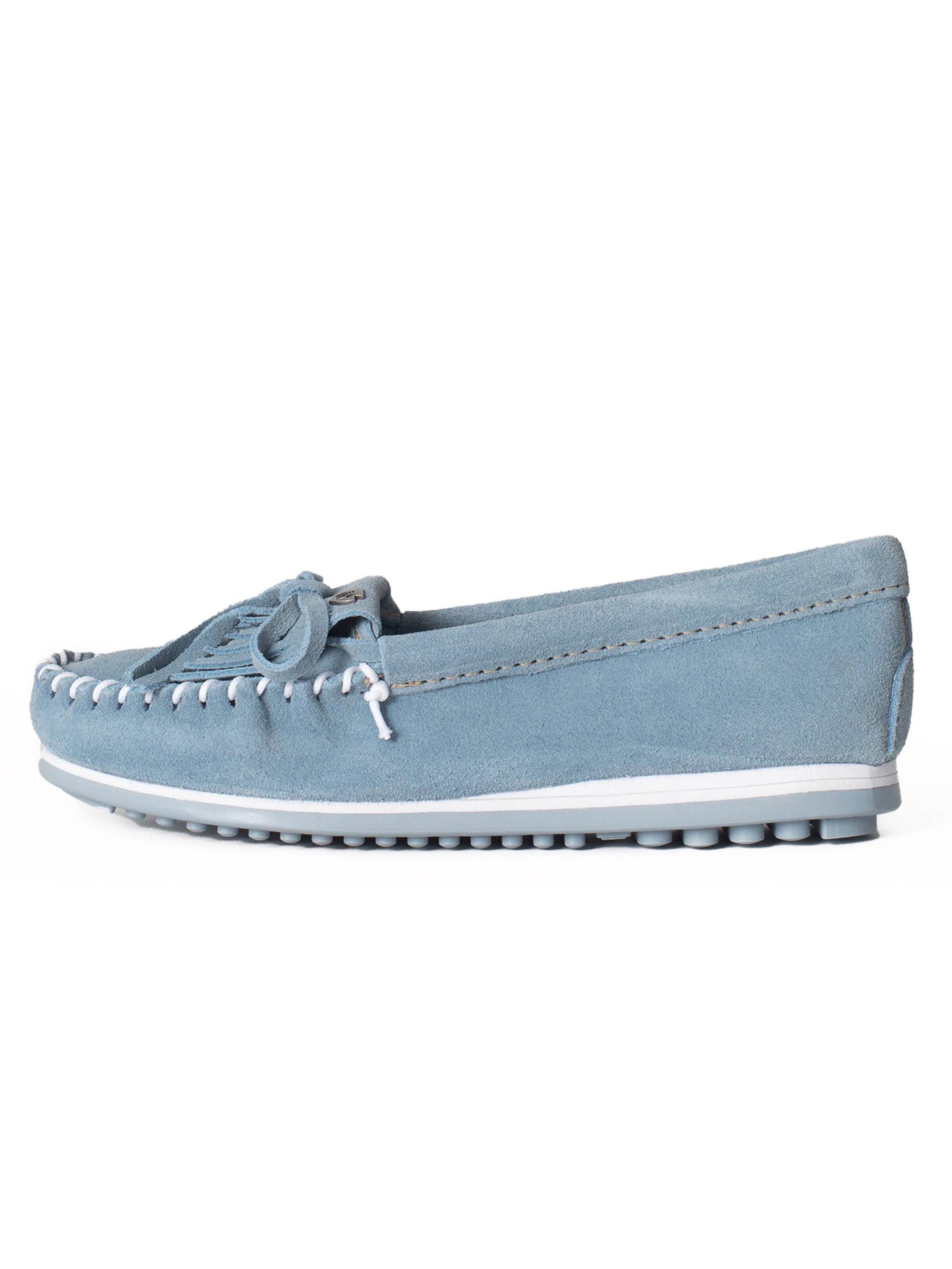 Minnetonka Mokasíny 'Kilty' – modrá: přední strana