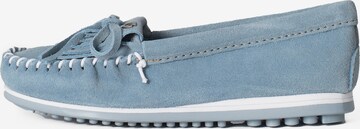 Minnetonka - Mocassins 'Kilty' em azul: frente