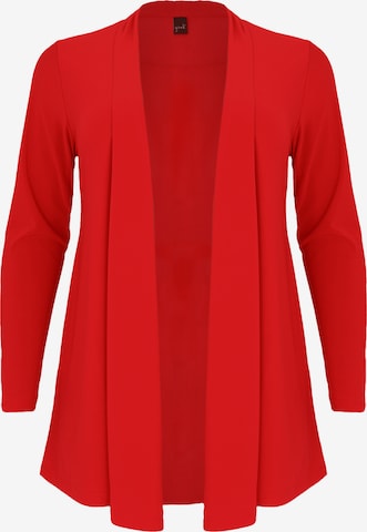 Yoek Gebreid vest ' Dolce ' in Rood: voorkant