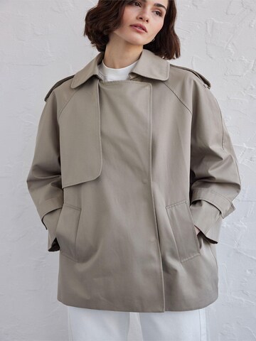 MANUKA Between-Seasons Coat in Brown