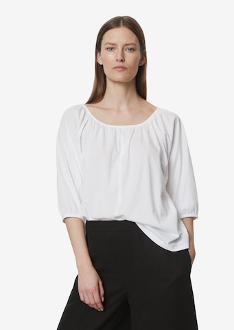 Marc O'Polo Blouse in Wit: voorkant