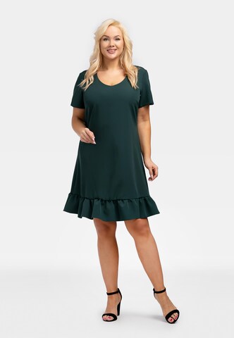 Robe de cocktail 'MASZA' Karko en vert