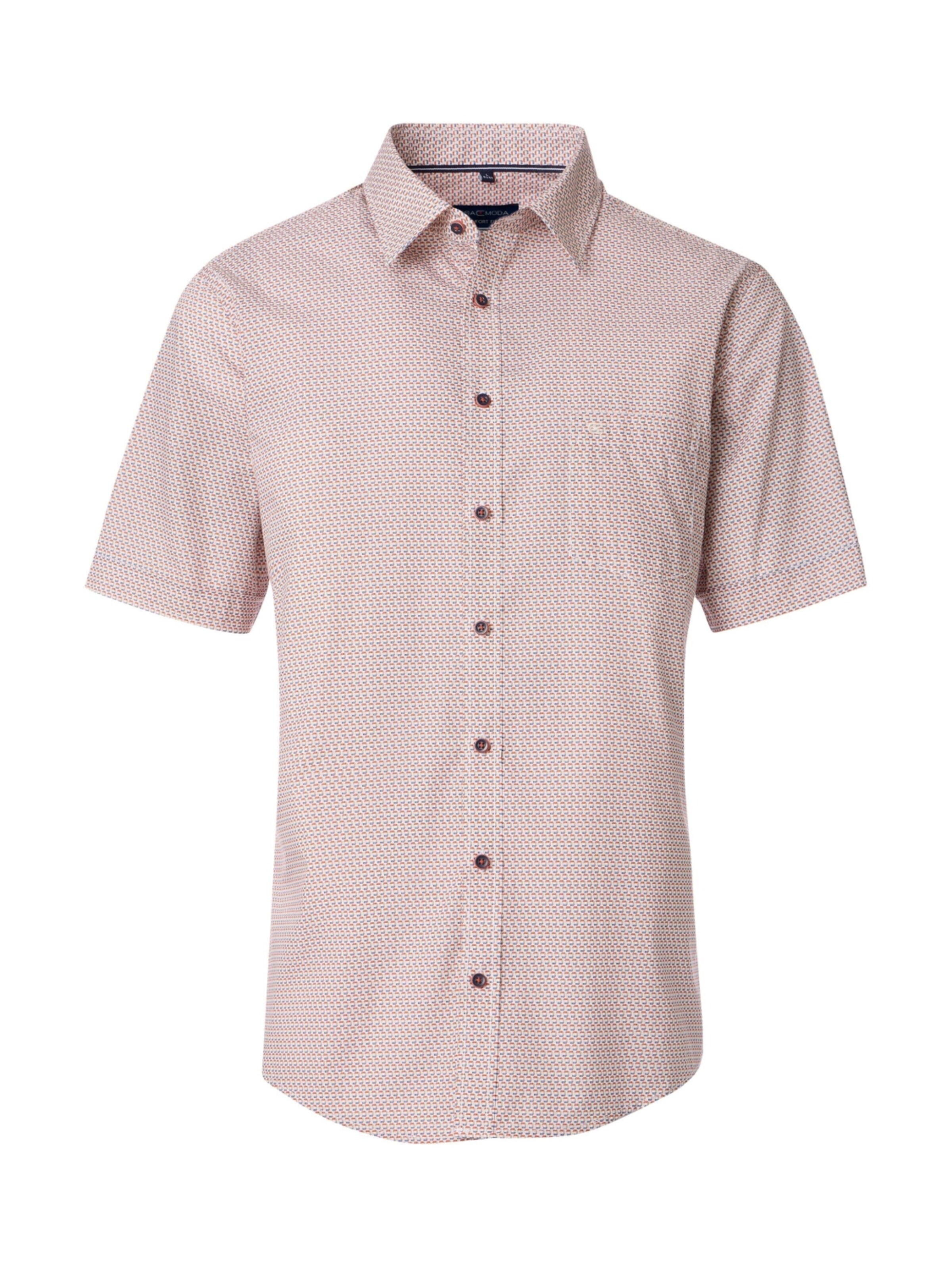 CASAMODA Button Up Shirt in 4XL in Orange, Item view