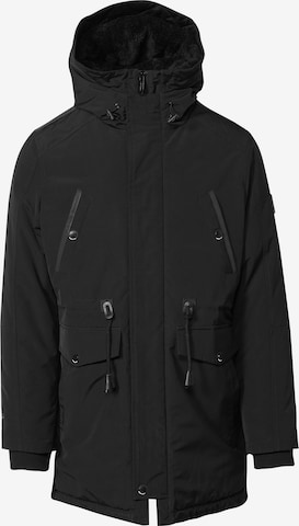 KOROSHI Winter parka in Black: front