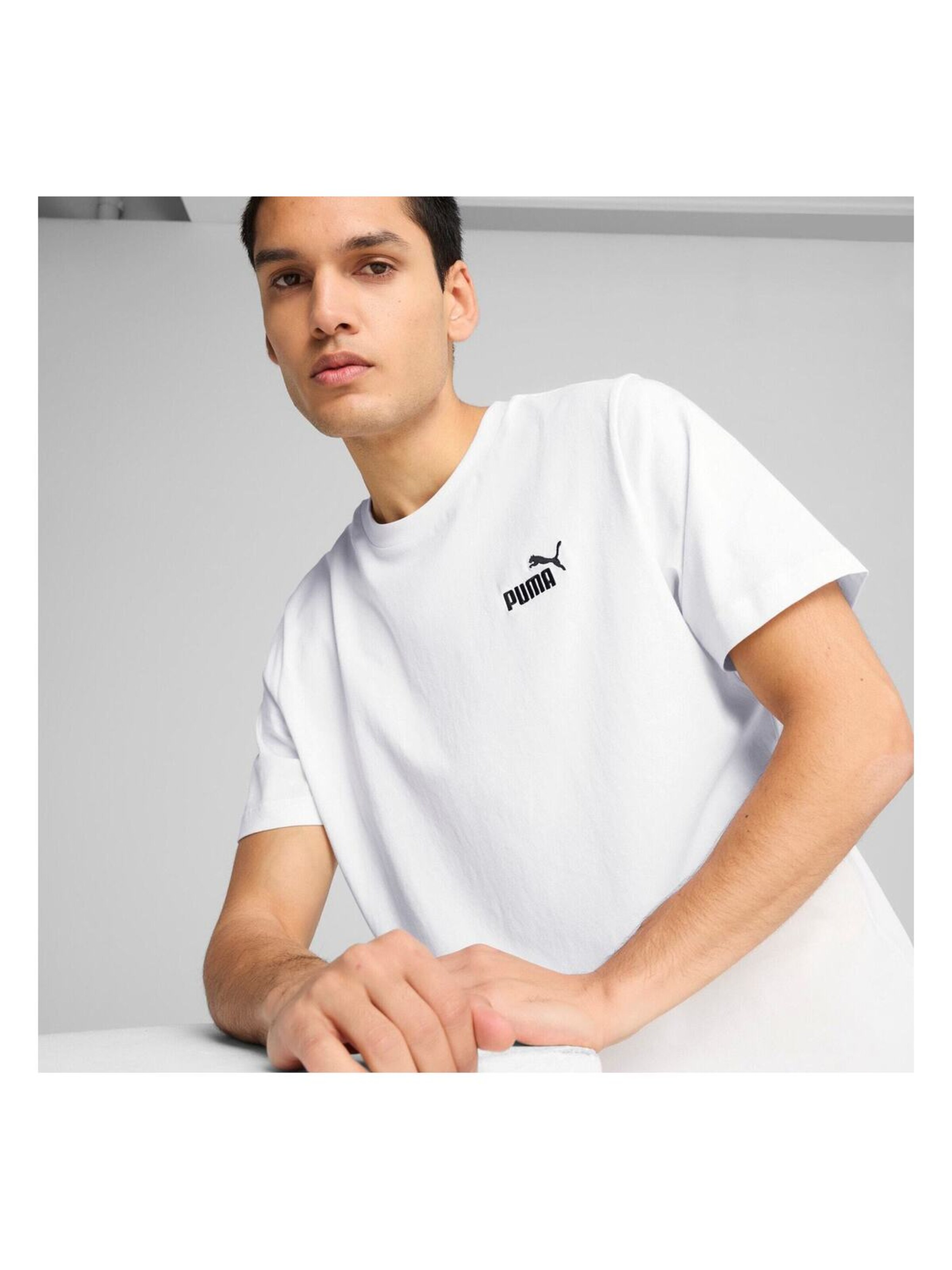 Maglietta 'Puma Ess Small No. 1 Logo Tee' di PUMA in bianco