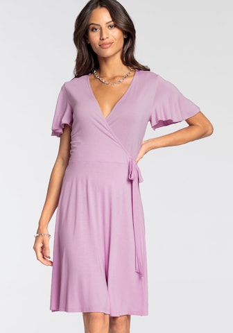 LAURA SCOTT Evening Dress in Purple: front