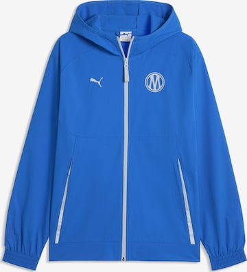 PUMA Trainingsjack 'Olympique de Marseille Pumatech' in Blauw: voorkant