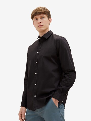 Regular fit Camicia di TOM TAILOR in nero