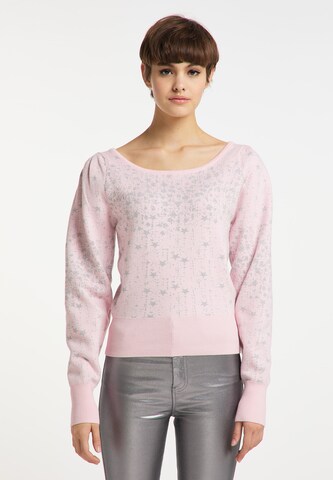 Pull-over myMo at night en rose : devant