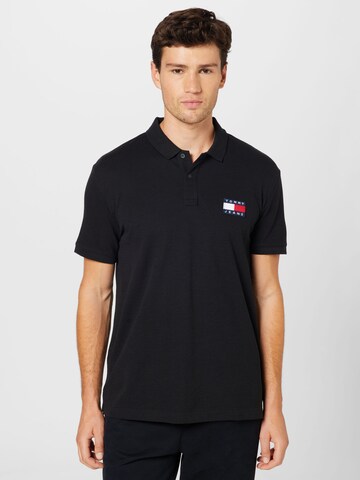 Tommy Jeans Poloshirt in Schwarz: predná strana