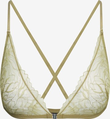 Calvin Klein Underwear Triangle Bra in Green: front