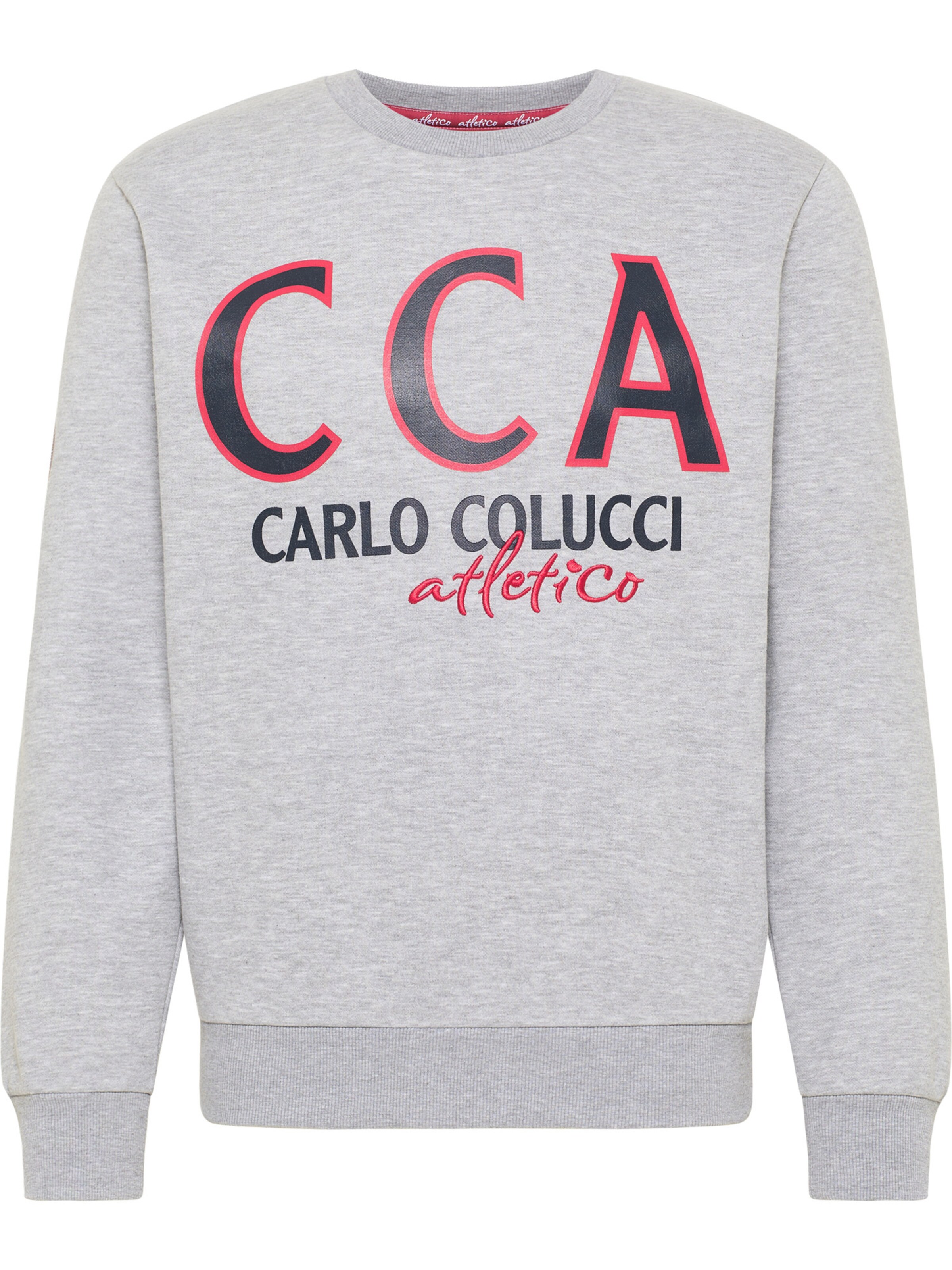 Sweat-shirt 'Dalvit' Carlo Colucci en gris : devant