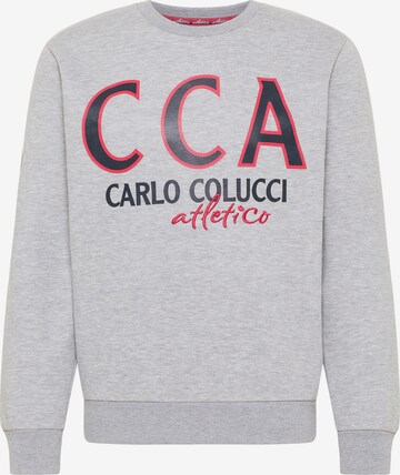 Carlo Colucci Sweatshirt 'Dalvit' in Grey: front