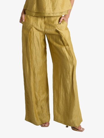 Ottod’Ame - Regular Calças em amarelo: frente