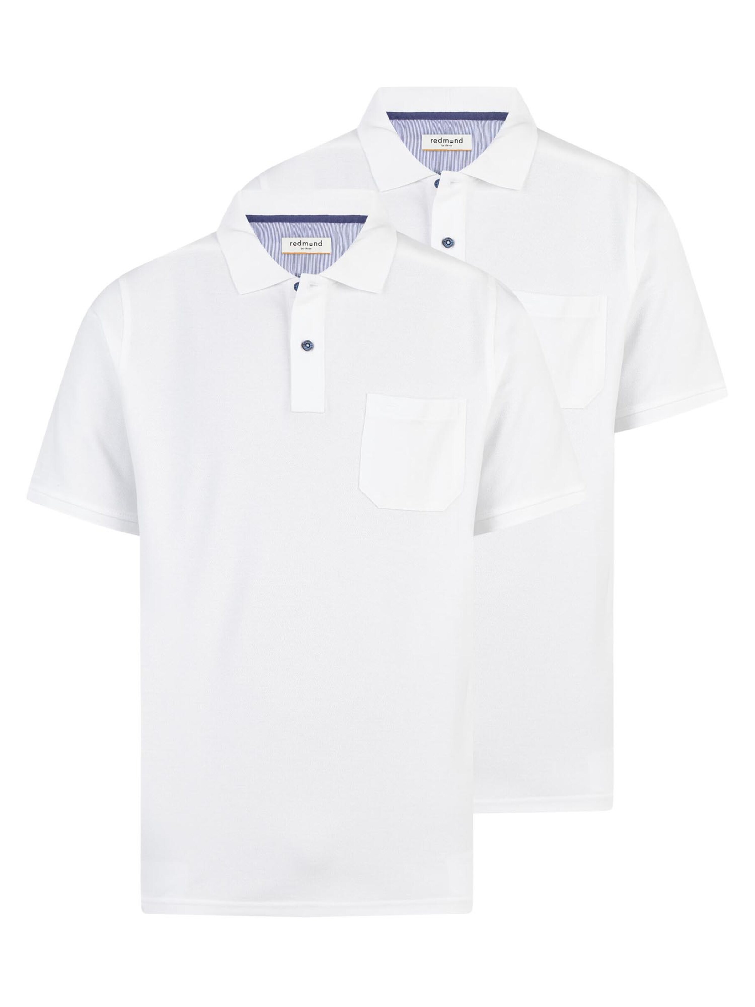 redmond Shirt 'Basic'‌‌‌‌ in Weiß: Vorderseite