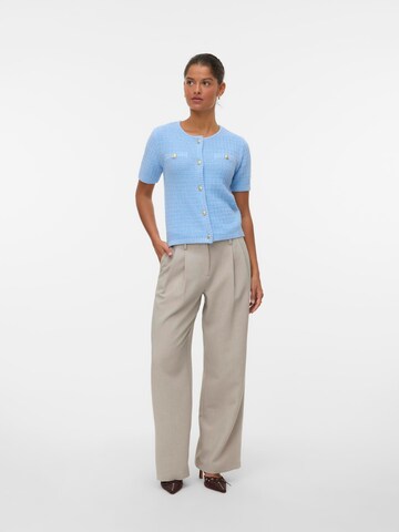 VERO MODA Gebreid vest 'VMHarva' in Blauw