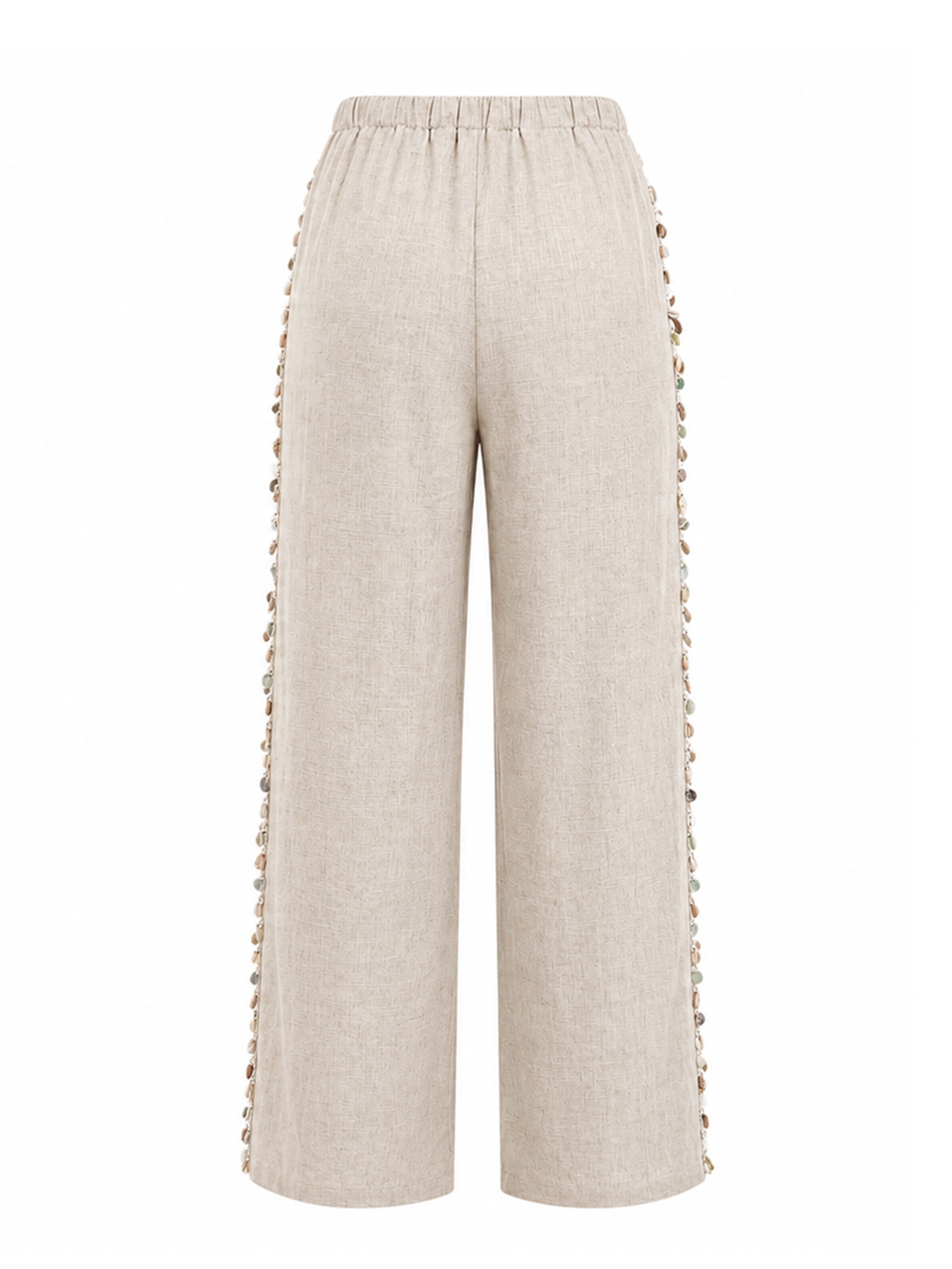 MEETWEE Wide Leg Hose in Beige
