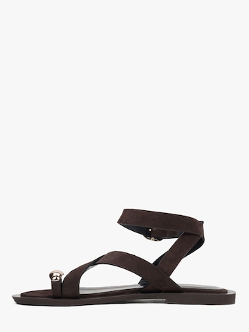Estro - Sandalias con hebilla '11-10-80' en marrón