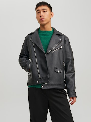 JACK & JONES Between-Season Jacket 'Flores' in Black: front