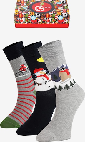 Crea Socks Sukat 'Weihnachten Santa' värissä monivärinen: etupuoli