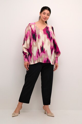 KAFFE CURVE Bluse 'Alona' in Pink