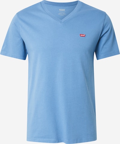 LEVI'S ® Majica 'Housemark V-Neck Tee' u nebesko plava / crvena / bijela, Pregled proizvoda